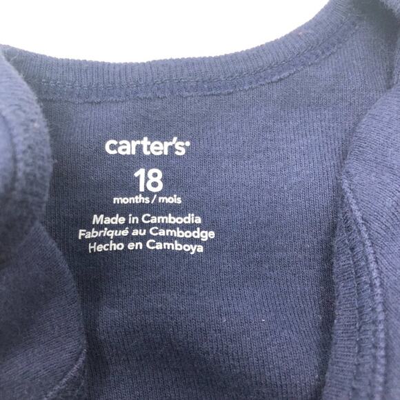 Carter's I Baby Boy Onesies 100% Cotton 18M - Picture 4 of 11